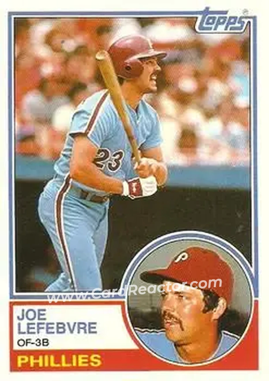 1983 Topps Traded #61T - Joe Lefebvre - Philadelphia Phillies - Front 1983 Topps Traded #61T - Joe Lefebvre - Philadelphia Phillies - Front