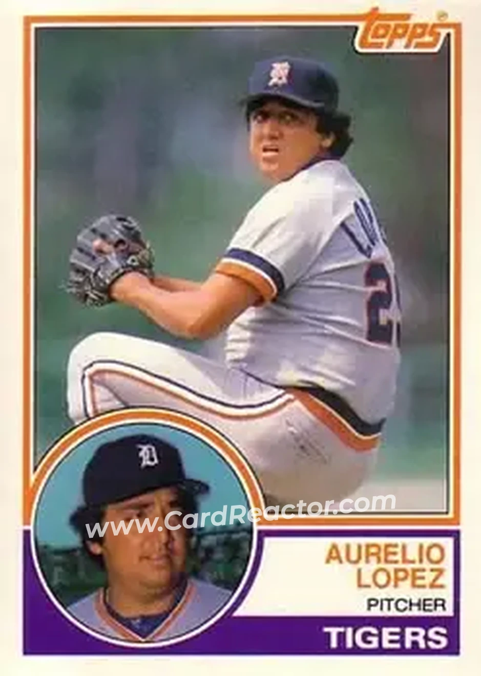 1983 Topps Traded #63T - Aurelio Lopez - Detroit Tigers - Front 1983 Topps Traded #63T - Aurelio Lopez - Detroit Tigers - Front