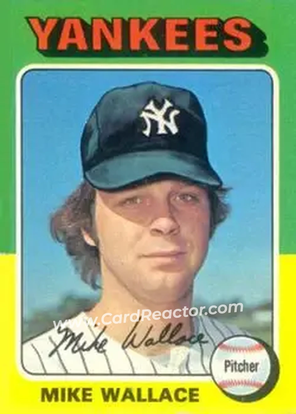 1975 Topps #401 - Mike Wallace - New York Yankees - Front