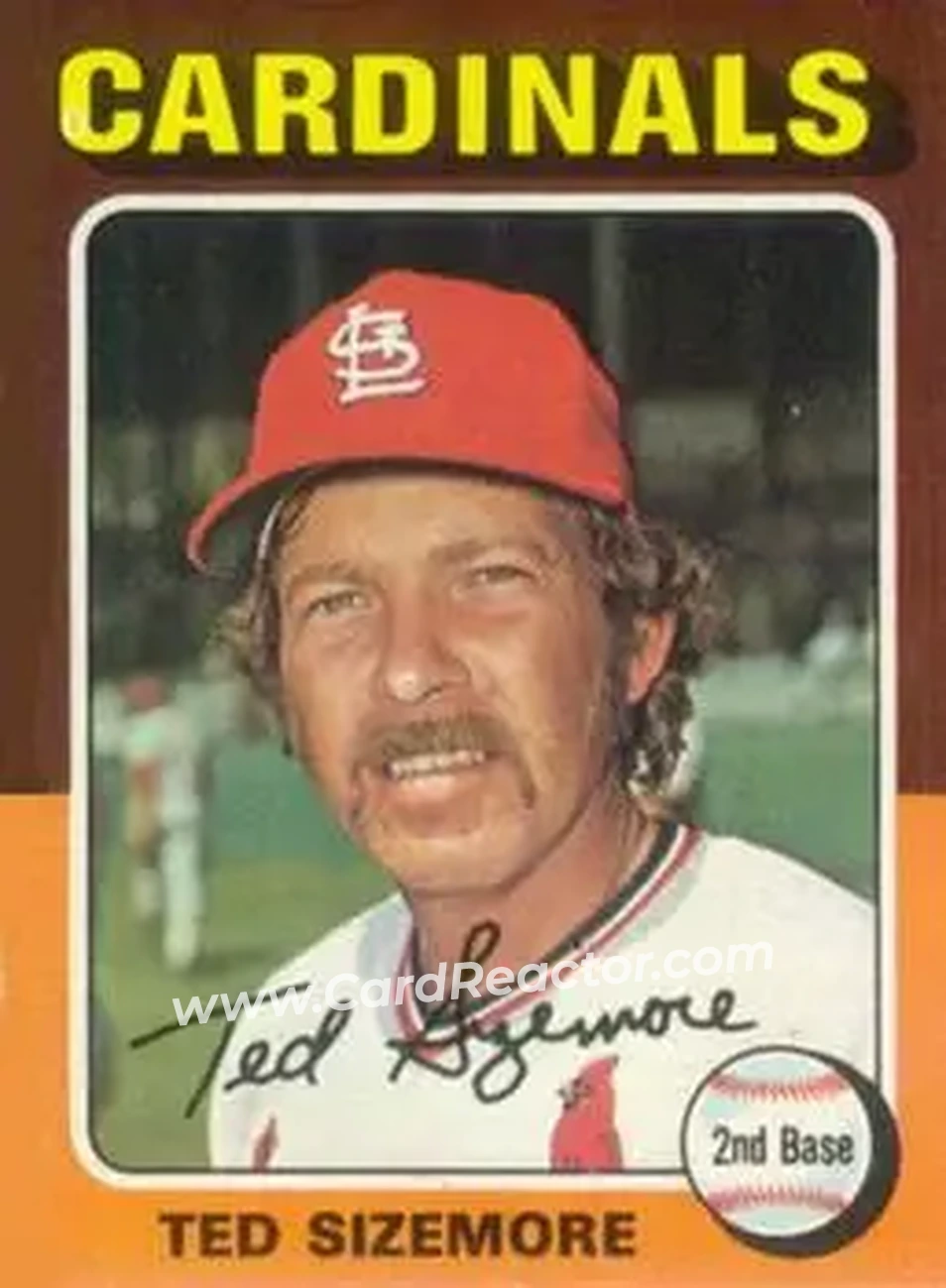 1975 Topps #404 - Ted Sizemore - St. Louis Cardinals - Front 1975 Topps #404 - Ted Sizemore - St. Louis Cardinals - Front
