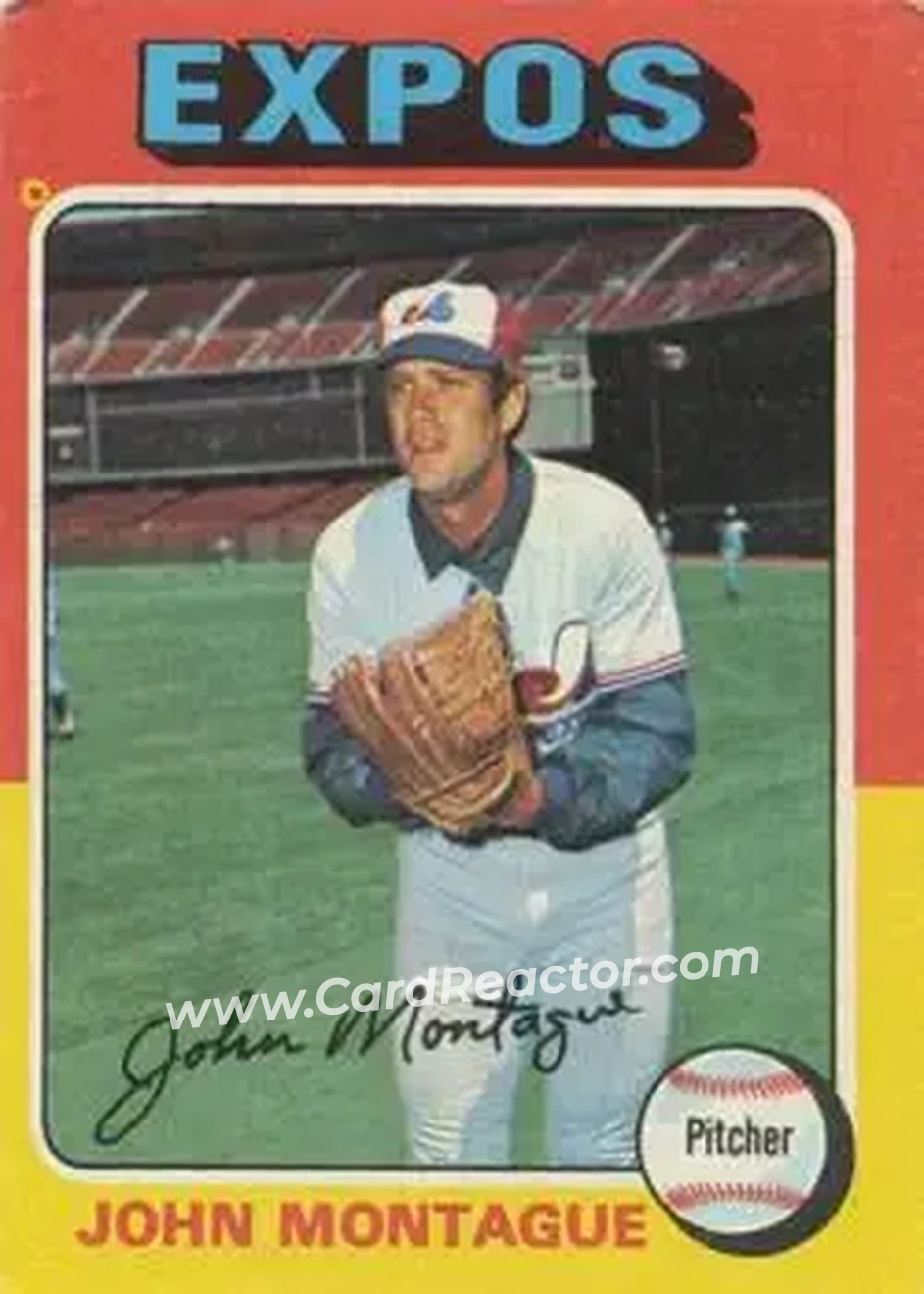 1975 Topps #405 - John Montague - Montreal Expos - Front