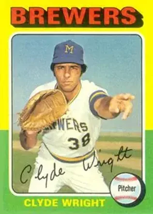 1975 Topps #408 - Clyde Wright - Milwaukee Brewers