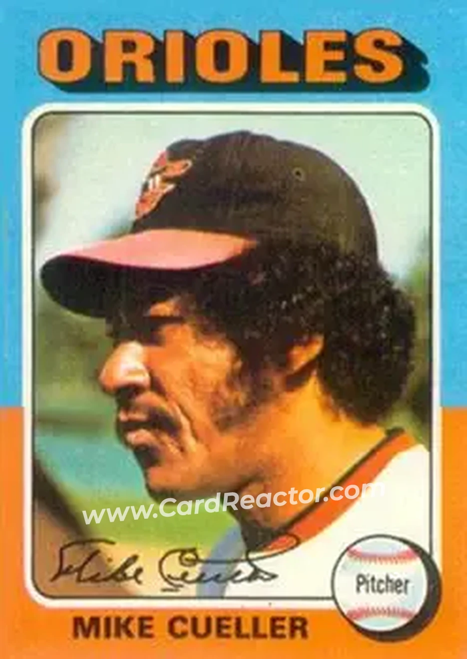 1975 Topps #410 - Mike Cuellar - Baltimore Orioles - Front