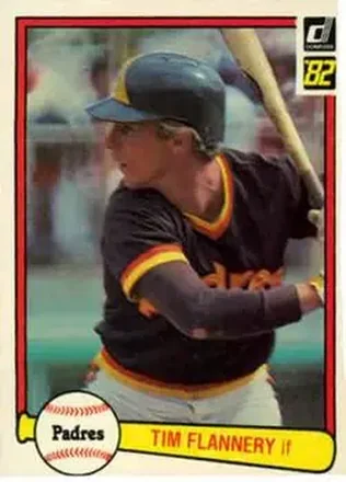 1982 Donruss #61 - Tim Flannery - San Diego Padres