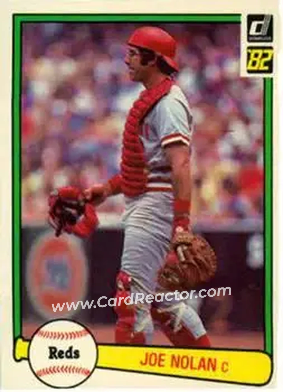 1982 Donruss #62 - Joe Nolan - Cincinnati Reds - Front