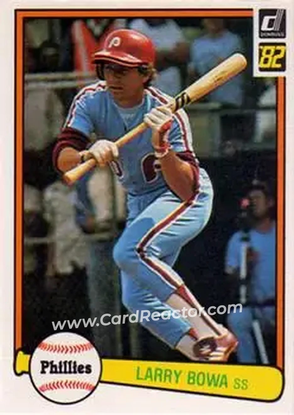 1982 Donruss #63 - Larry Bowa - Philadelphia Phillies - Front