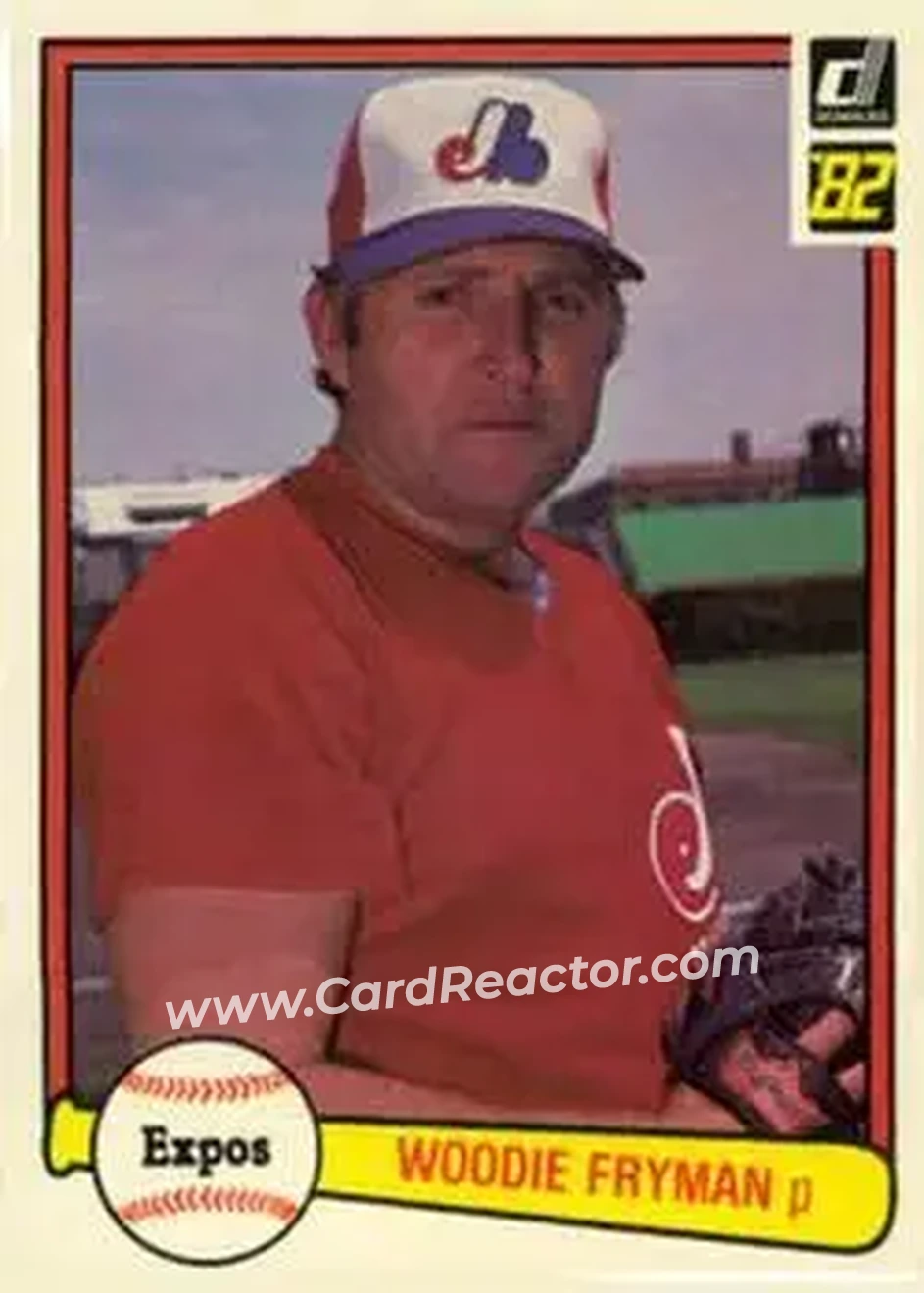 1982 Donruss #68 - Woody Fryman - Montreal Expos - Front
