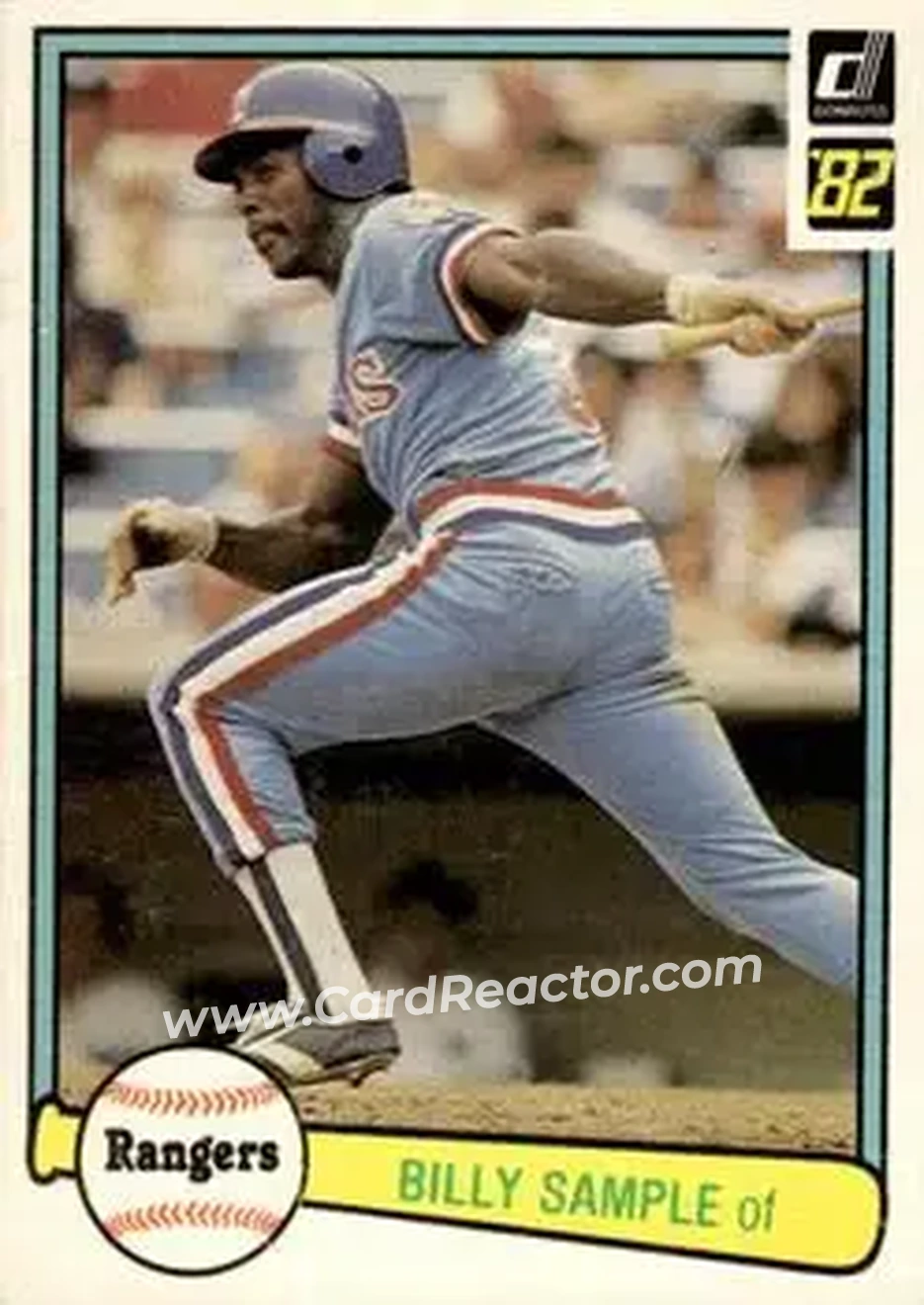 1982 Donruss #69 - Billy Sample - Texas Rangers - Front 1982 Donruss #69 - Billy Sample - Texas Rangers - Front