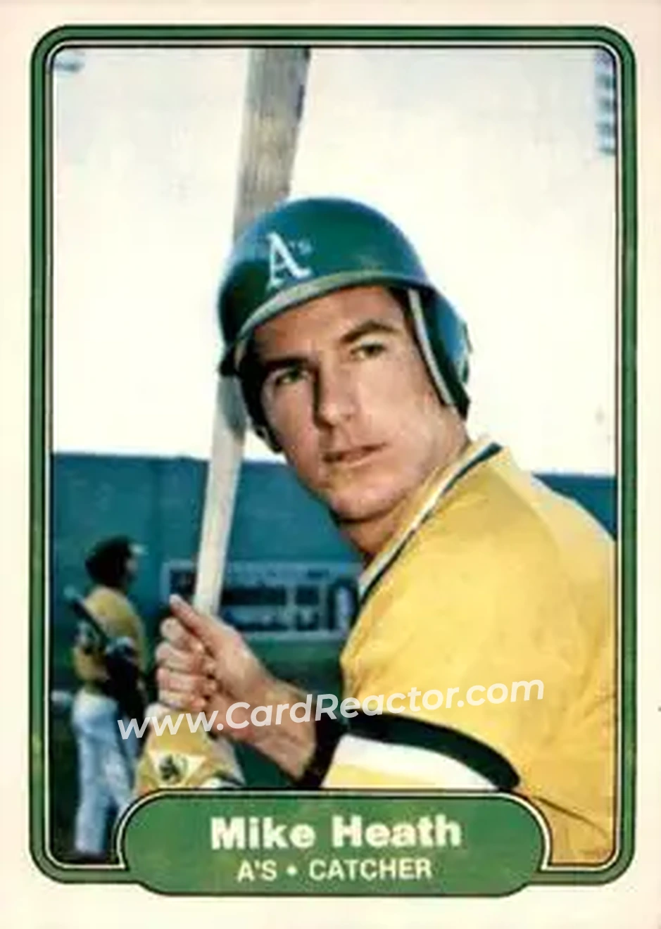 1982 Fleer #91 - Mike Heath - Oakland Athletics - Front