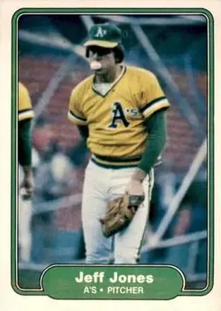1982 Fleer #94 - Jeff Jones - Oakland Athletics