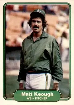 1982 Fleer #95 - Matt Keough - Oakland Athletics