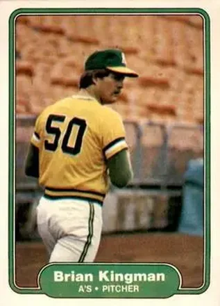 1982 Fleer #96 - Brian Kingman - Oakland Athletics