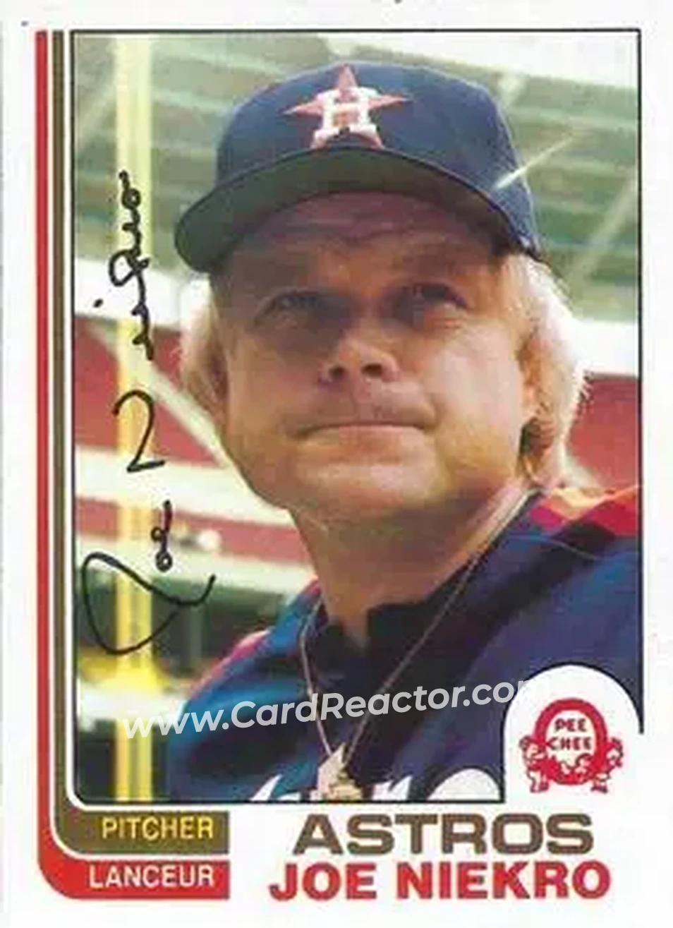 1982 O-Pee-Chee #74 - Joe Niekro - Houston Astros - Front