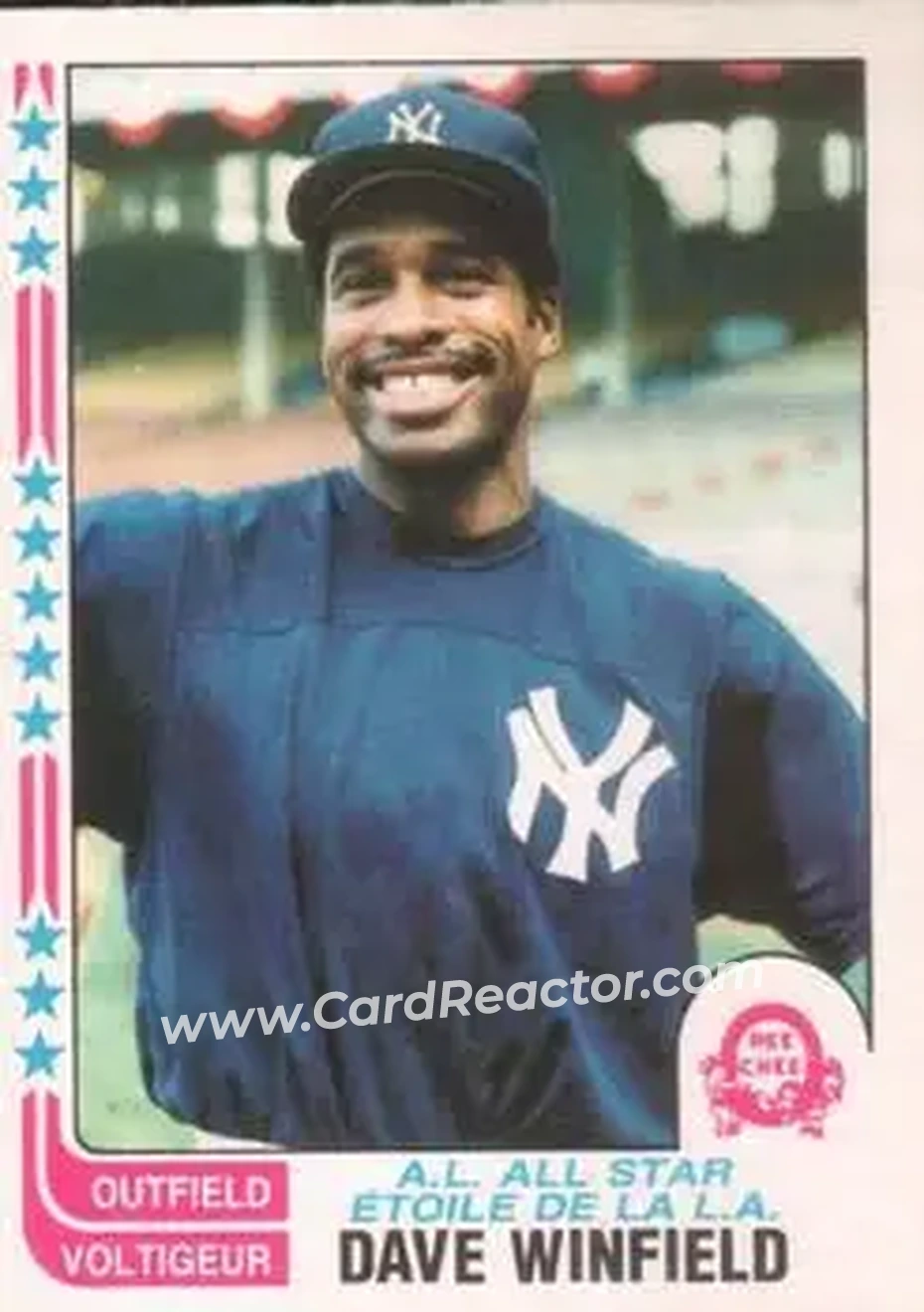 1982 O-Pee-Chee #76 - Dave Winfield - New York Yankees - Front 1982 O-Pee-Chee #76 - Dave Winfield - New York Yankees - Front