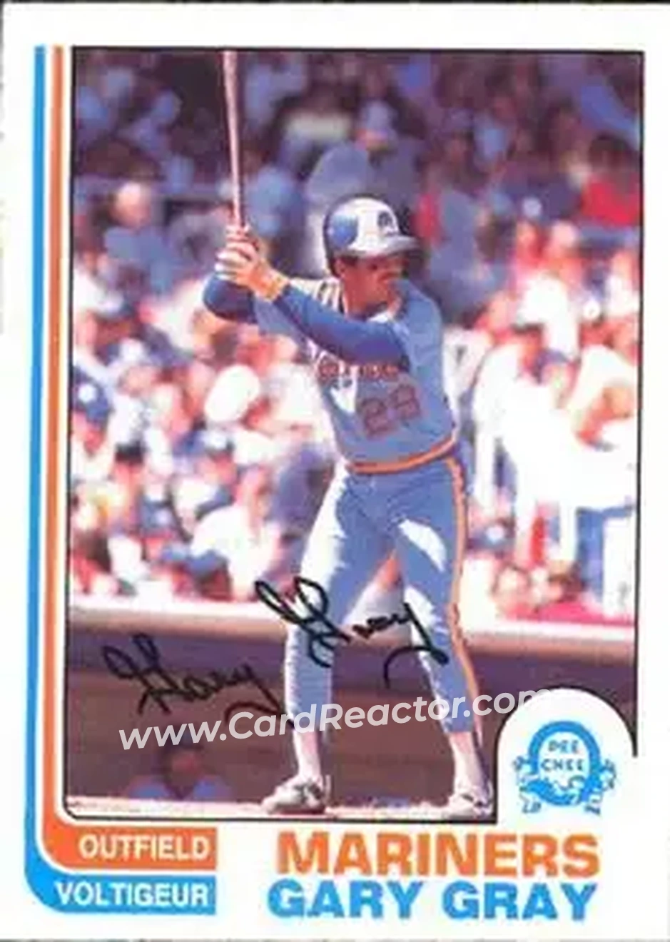 1982 O-Pee-Chee #78 - Gary Gray - Seattle Mariners - Front 1982 O-Pee-Chee #78 - Gary Gray - Seattle Mariners - Front