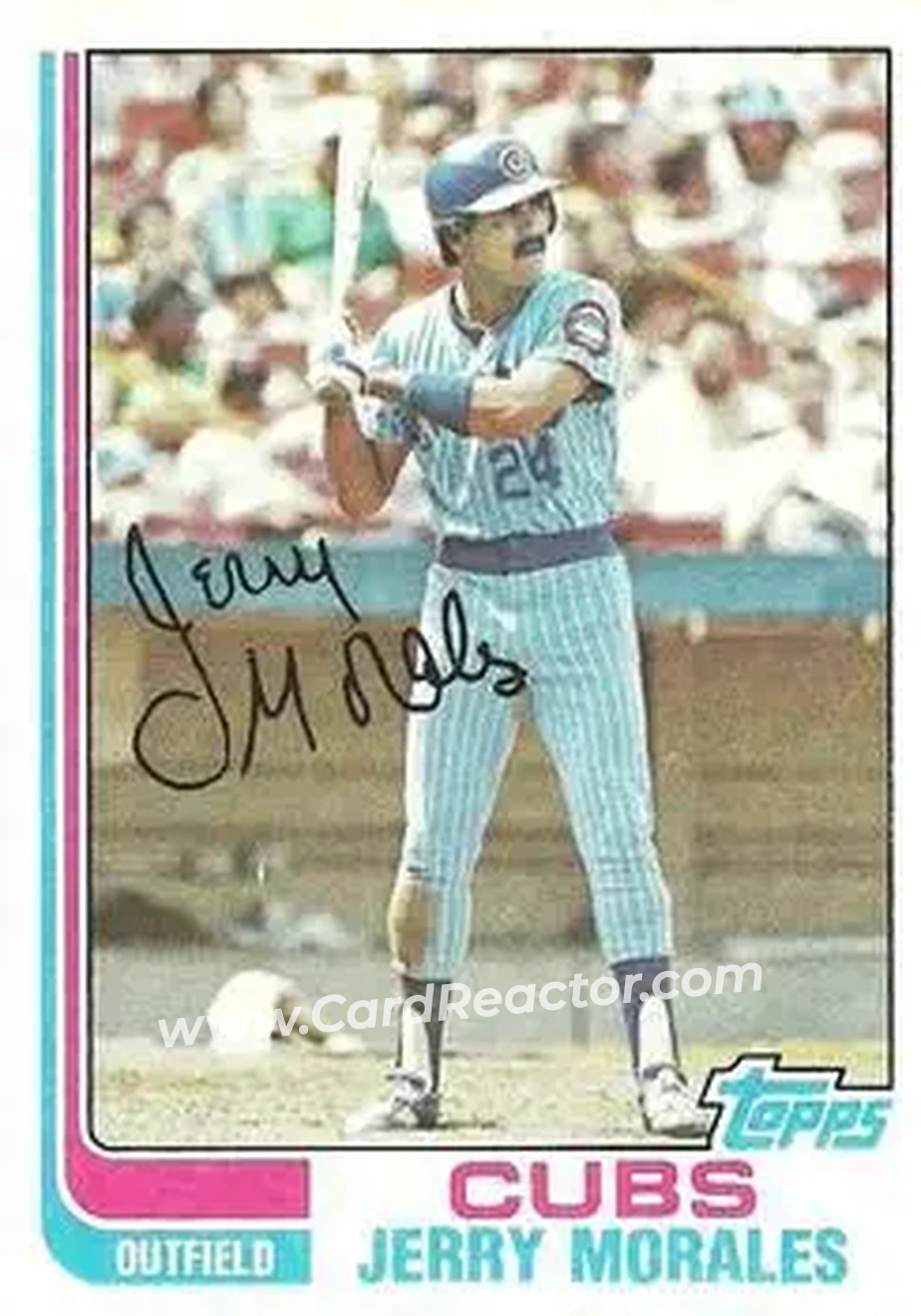 1982 Topps #33 - Jerry Morales - Chicago Cubs - Front
