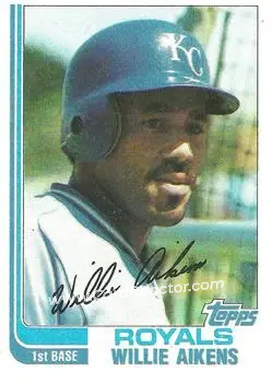 1982 Topps #35 - Willie Aikens - Kansas City Royals - Front