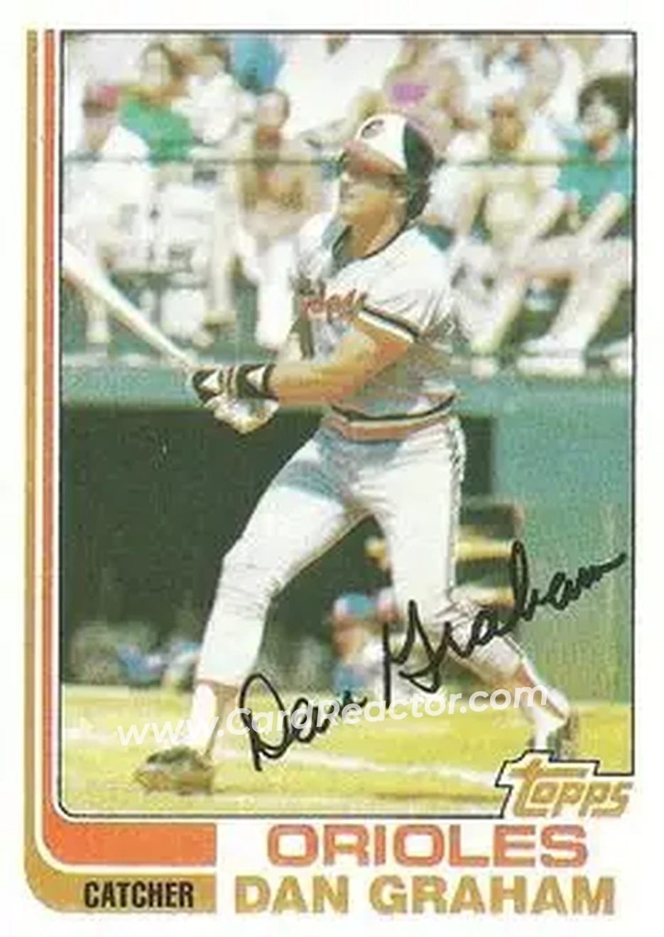 1982 Topps #37 - Dan Graham - Baltimore Orioles - Front
