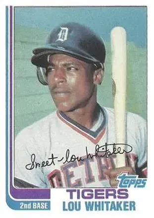 1982 Topps #39 - Lou Whitaker - Detroit Tigers