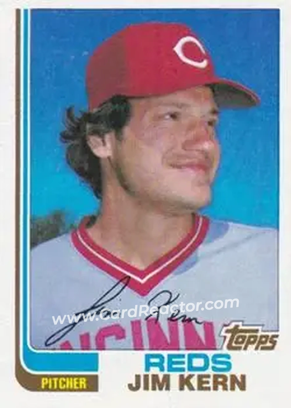 1982 Topps Traded #56T - Jim Kern - Cincinnati Reds - Front 1982 Topps Traded #56T - Jim Kern - Cincinnati Reds - Front