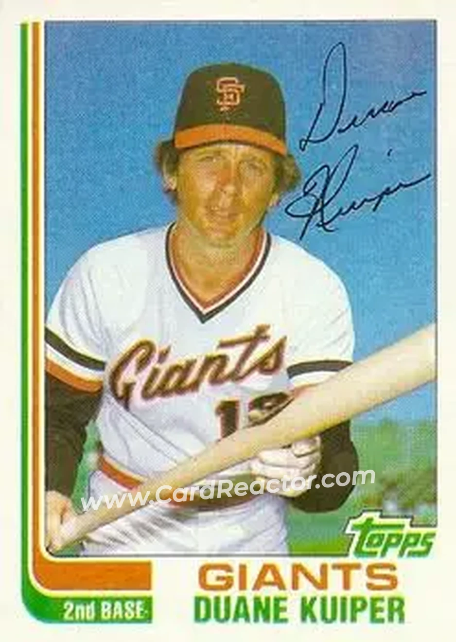 1982 Topps Traded #60T - Duane Kuiper - San Francisco Giants - Front