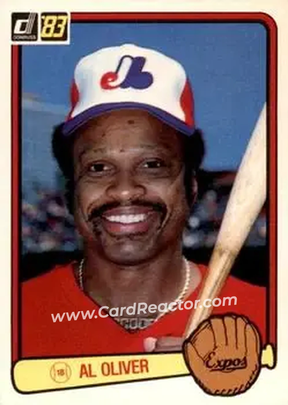 1983 Donruss #140 - Al Oliver - Montreal Expos - Front