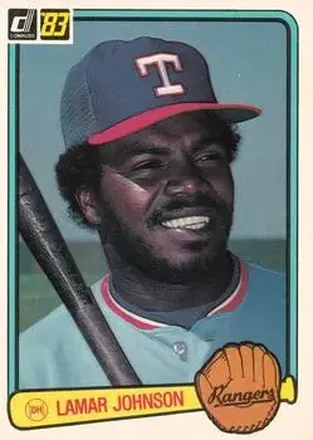 1983 Donruss #142 - Lamar Johnson - Texas Rangers