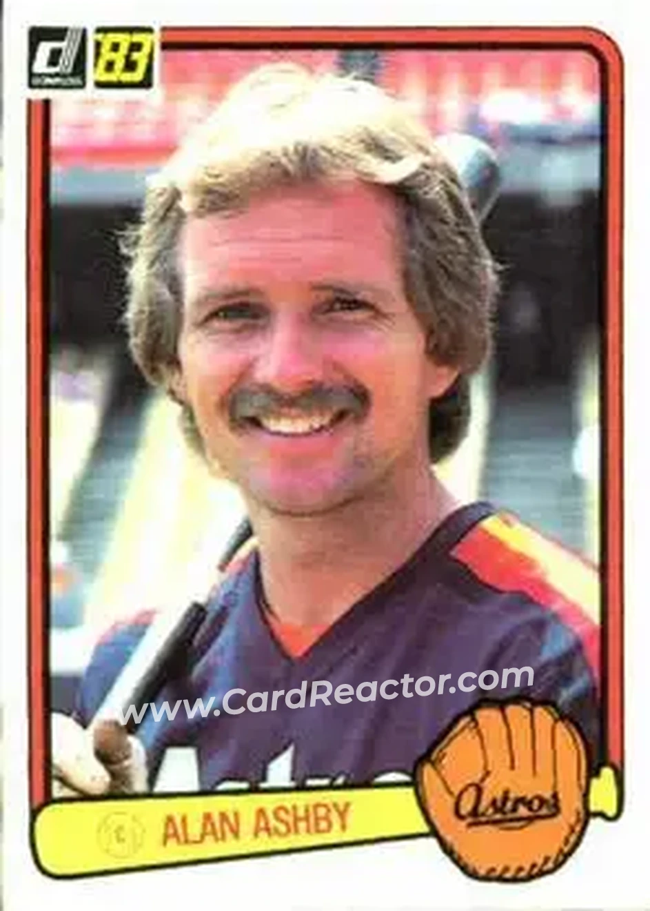1983 Donruss #144 - Alan Ashby - Houston Astros - Front