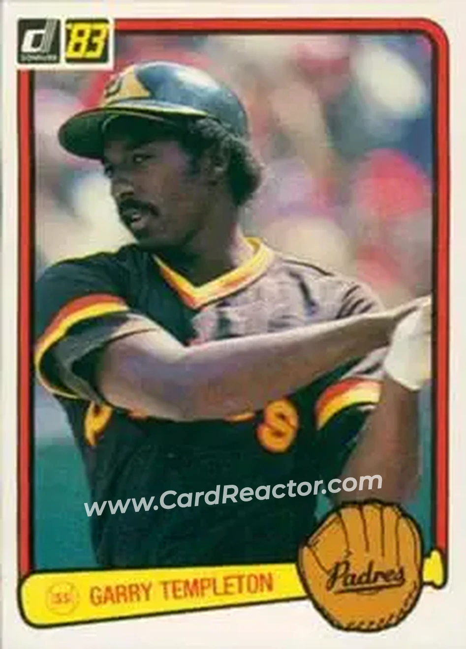 1983 Donruss #145 - Garry Templeton - San Diego Padres - Front 1983 Donruss #145 - Garry Templeton - San Diego Padres - Front
