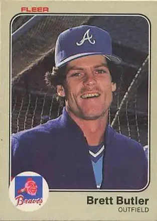 1983 Fleer #132 - Brett Butler - Atlanta Braves 1983 Fleer #132 - Brett Butler - Atlanta Braves