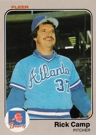 1983 Fleer #133 - Rick Camp - Atlanta Braves