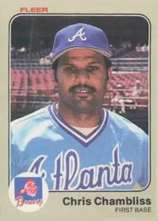 1983 Fleer #134 - Chris Chambliss - Atlanta Braves