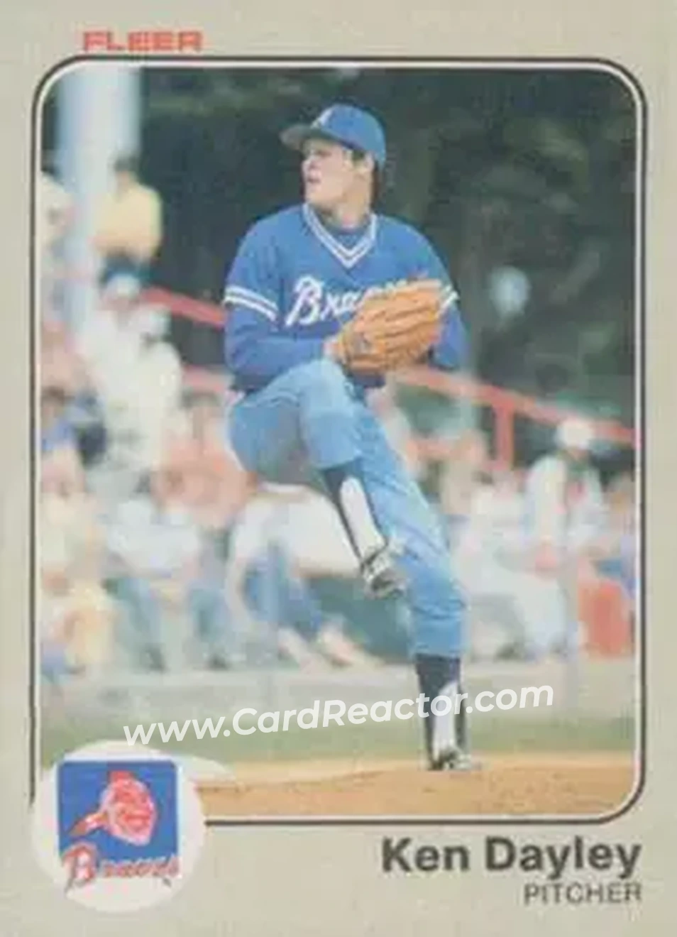 1983 Fleer #135 - Ken Dayley - Atlanta Braves - Front