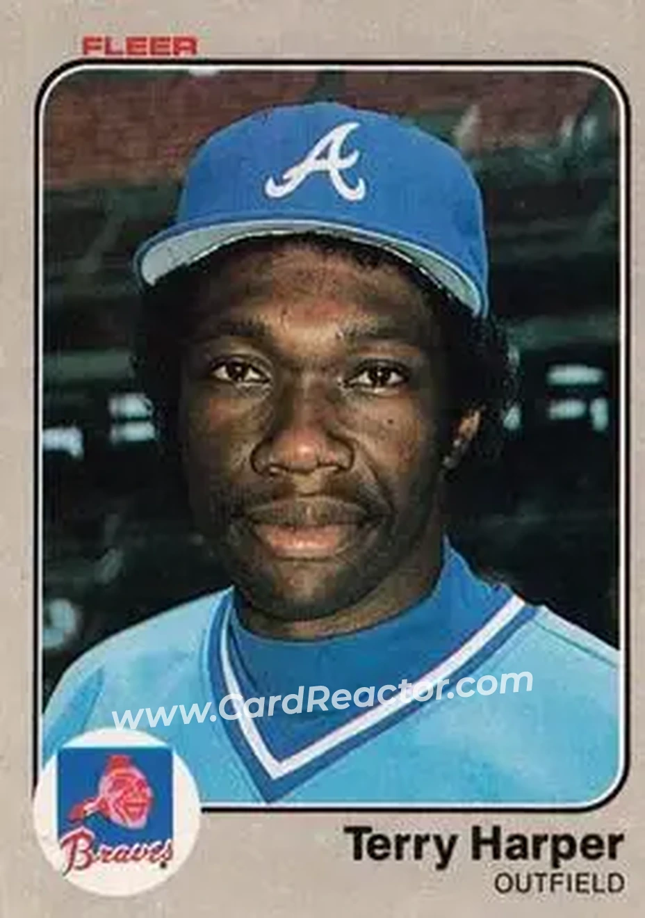 1983 Fleer #137 - Terry Harper - Atlanta Braves - Front