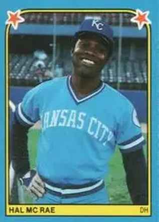 1983 Fleer Star Stickers #102 - Hal McRae - Kansas City Royals 1983 Fleer Star Stickers #102 - Hal McRae - Kansas City Royals