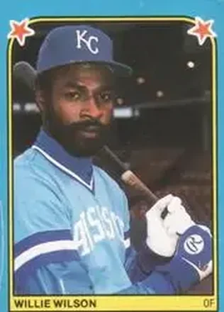 1983 Fleer Star Stickers #104 - Willie Wilson - Kansas City Royals 1983 Fleer Star Stickers #104 - Willie Wilson - Kansas City Royals