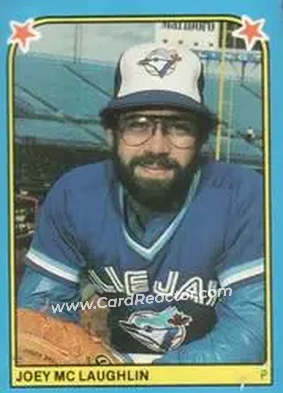 1983 Fleer Star Stickers #107 - Joey McLaughlin - Toronto Blue Jays - Front