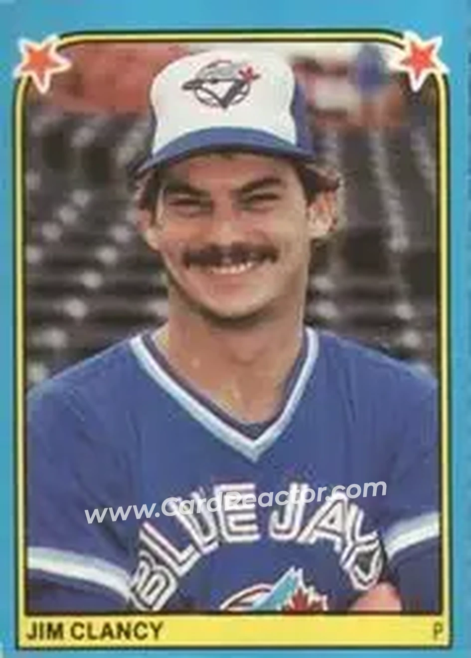 1983 Fleer Star Stickers #108 - Jim Clancy - Toronto Blue Jays - Front 1983 Fleer Star Stickers #108 - Jim Clancy - Toronto Blue Jays - Front