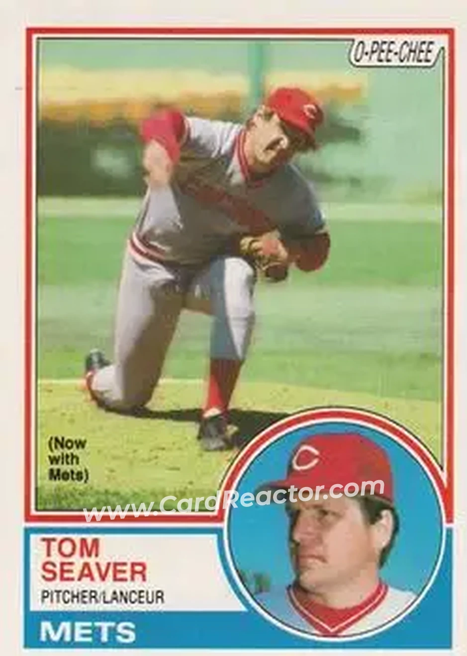 1983 O-Pee-Chee #52 - Tom Seaver - New York Mets - Front