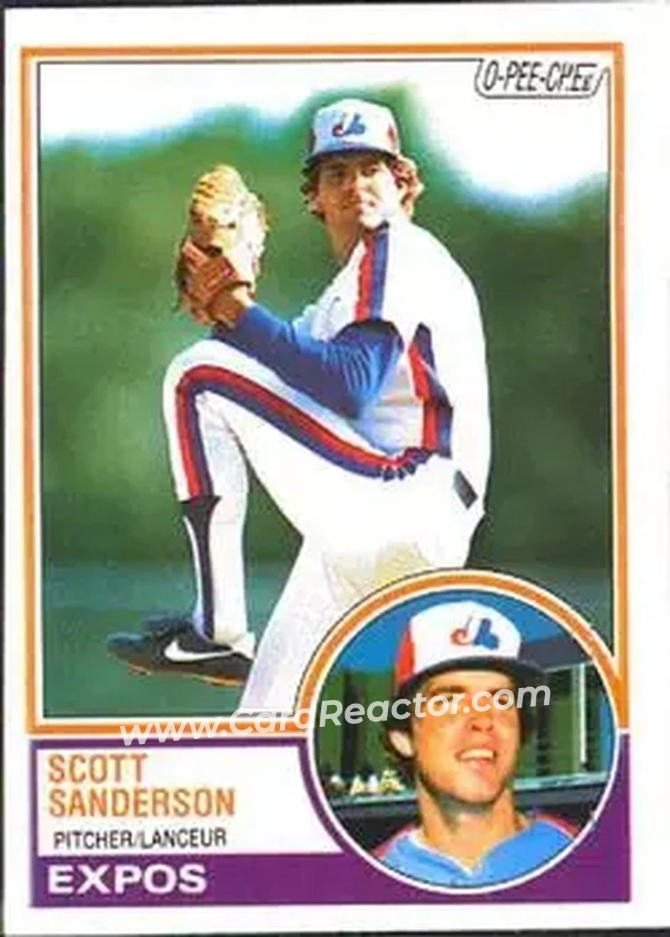 1983 O-Pee-Chee #54 - Scott Sanderson - Montreal Expos - Front