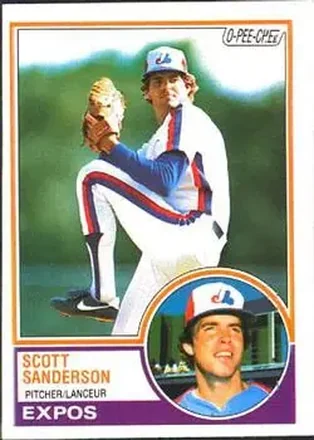 1983 O-Pee-Chee #54 - Scott Sanderson - Montreal Expos 1983 O-Pee-Chee #54 - Scott Sanderson - Montreal Expos