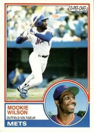 1983 O-Pee-Chee #55 - Mookie Wilson - New York Mets 1983 O-Pee-Chee #55 - Mookie Wilson - New York Mets