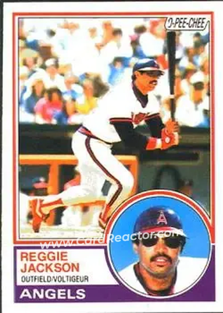 1983 O-Pee-Chee #56 - Reggie Jackson (b.1946 OF) - California Angels - Front