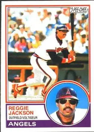 1983 O-Pee-Chee #56 - Reggie Jackson (b.1946 OF) - California Angels 1983 O-Pee-Chee #56 - Reggie Jackson (b.1946 OF) - California Angels
