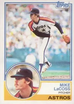 1983 Topps #92 - Mike LaCoss - Houston Astros