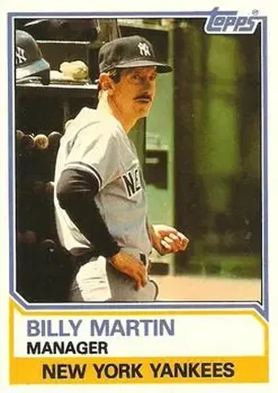 1983 Topps Traded #66T - Billy Martin - New York Yankees