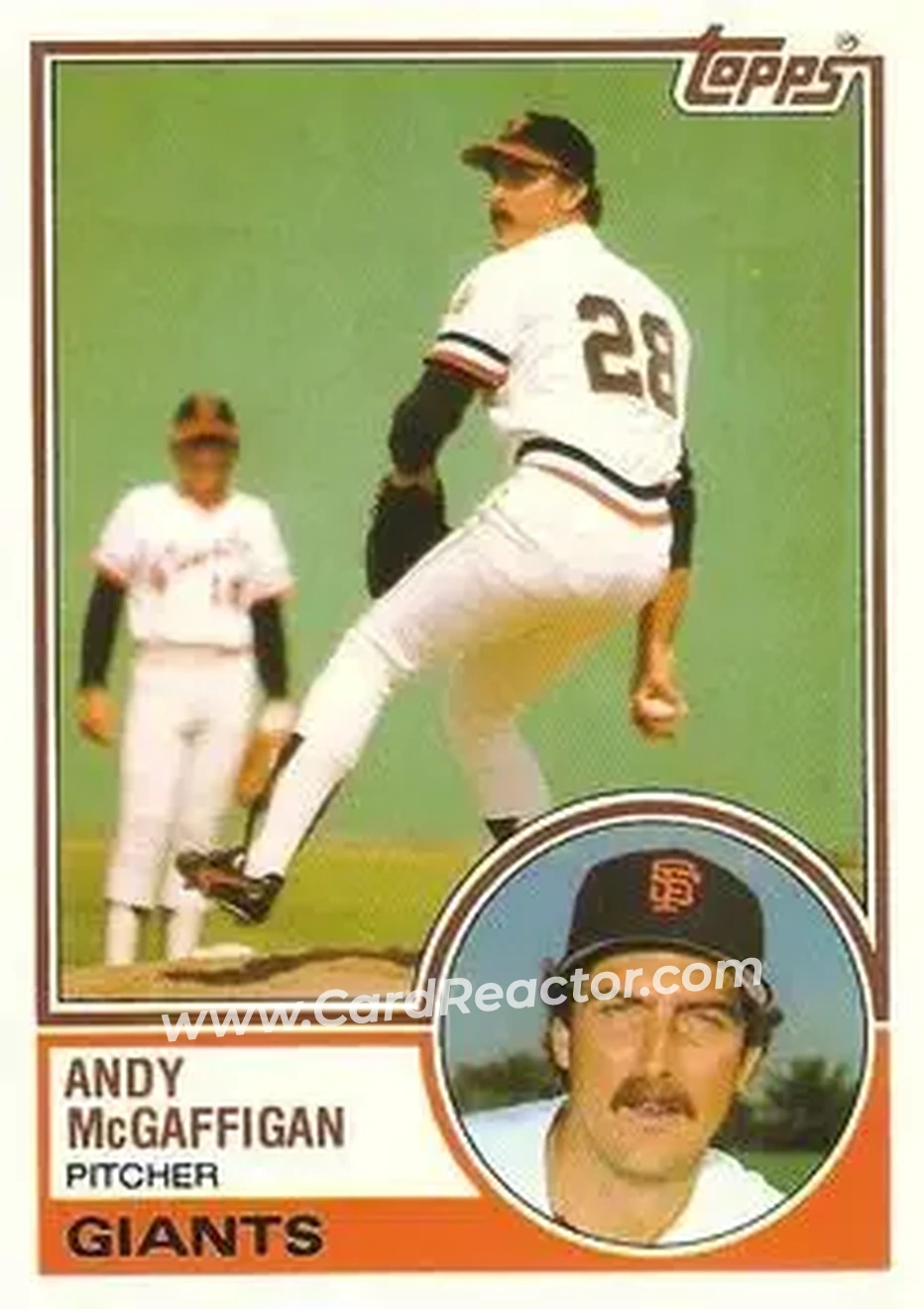1983 Topps Traded #68T - Andy McGaffigan - San Francisco Giants - Front