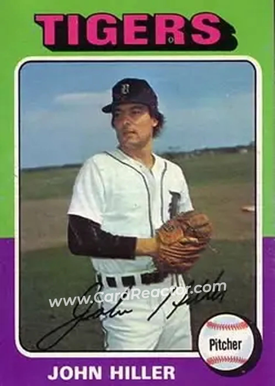 1975 Topps #415 - John Hiller - Detroit Tigers - Front