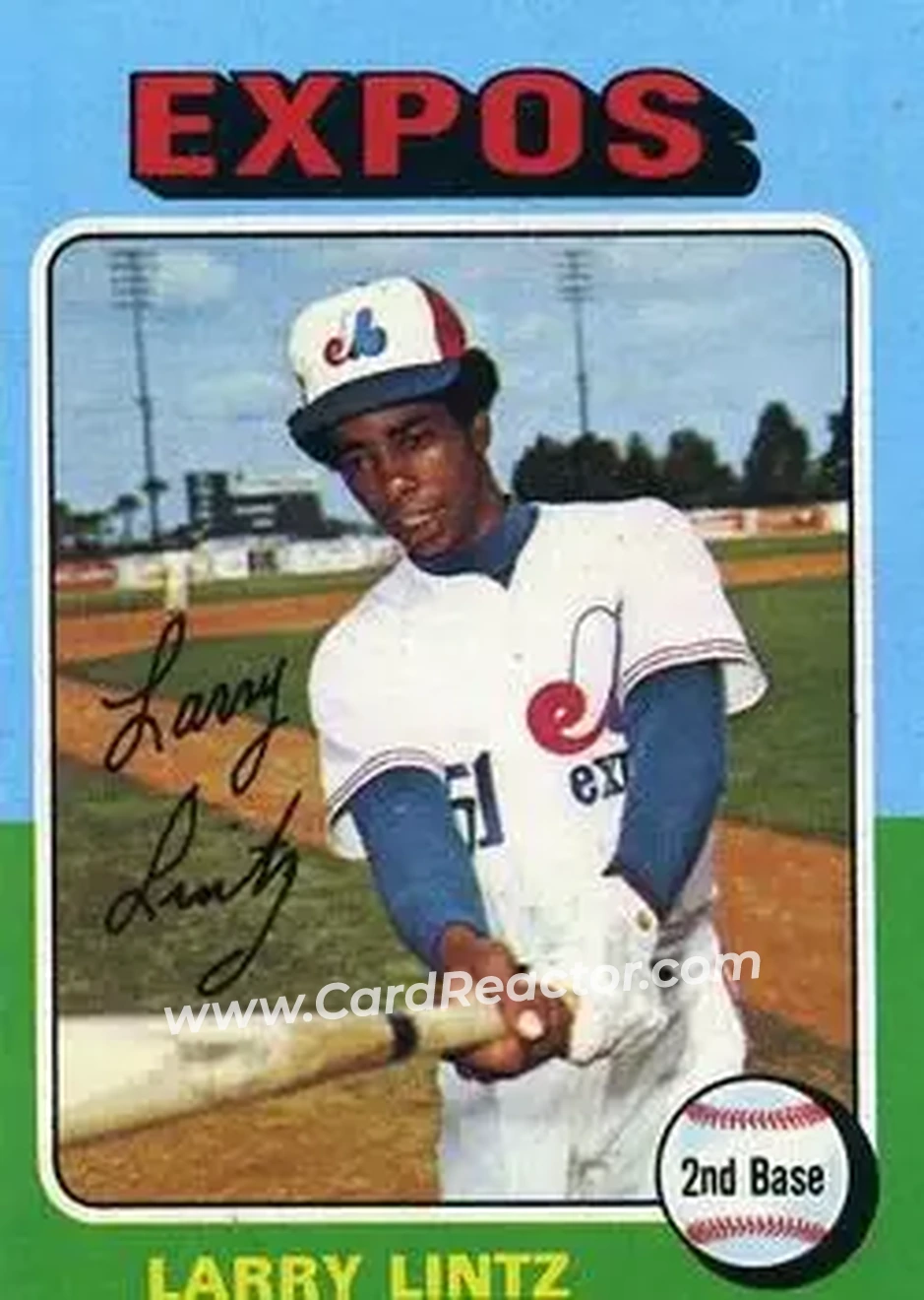 1975 Topps #416 - Larry Lintz - Montreal Expos - Front