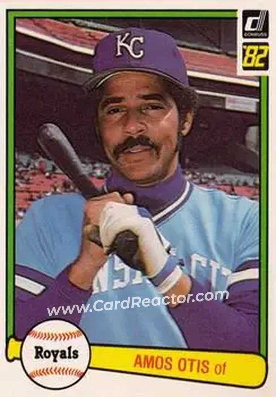 1982 Donruss #70 - Amos Otis - Kansas City Royals - Front 1982 Donruss #70 - Amos Otis - Kansas City Royals - Front